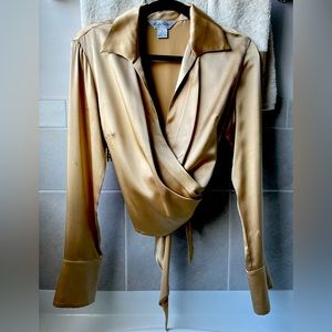 Gold Blouse by Brooks Brothers
